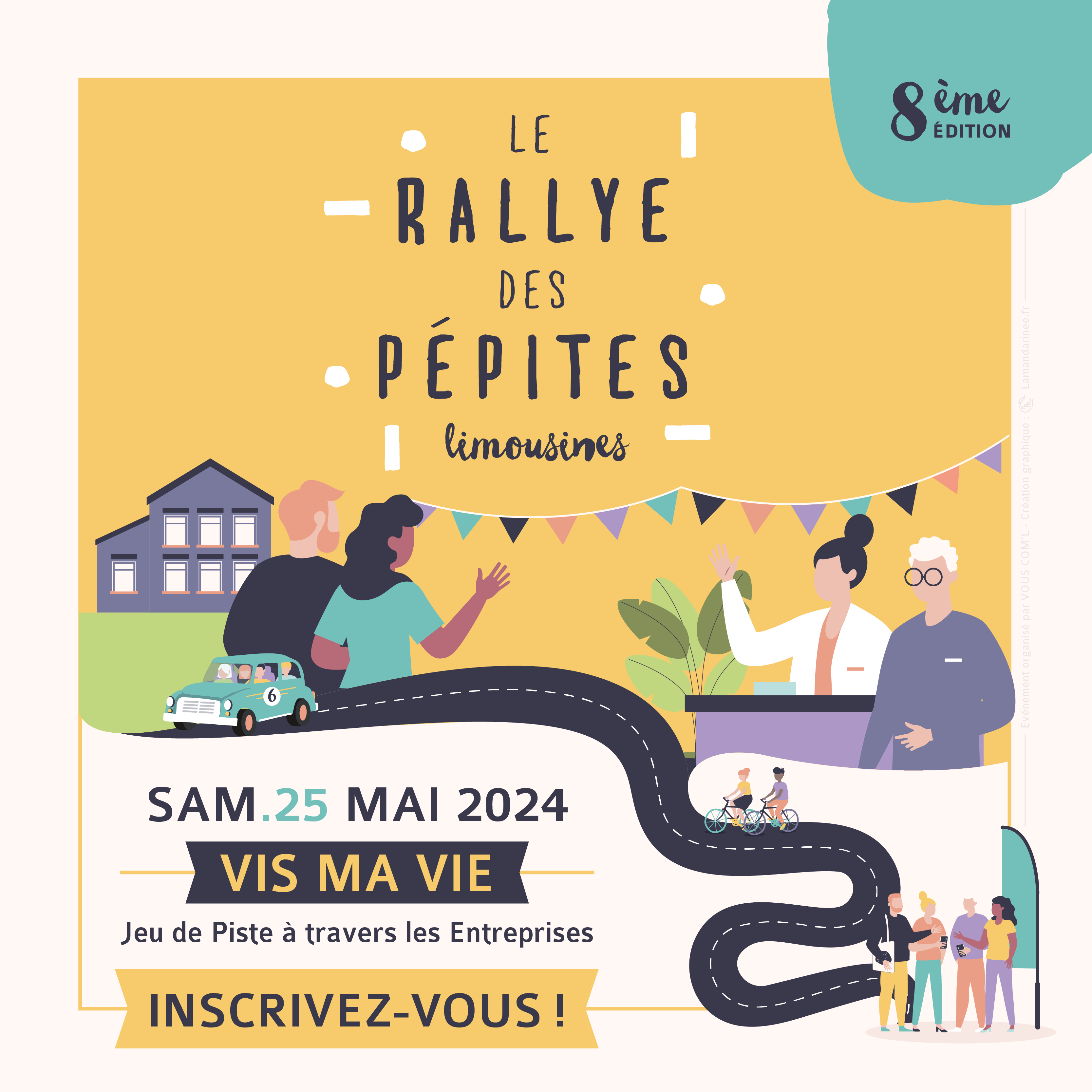 Visuel réseaux sociaux, Instagram, Rallye des Pépites Limousines