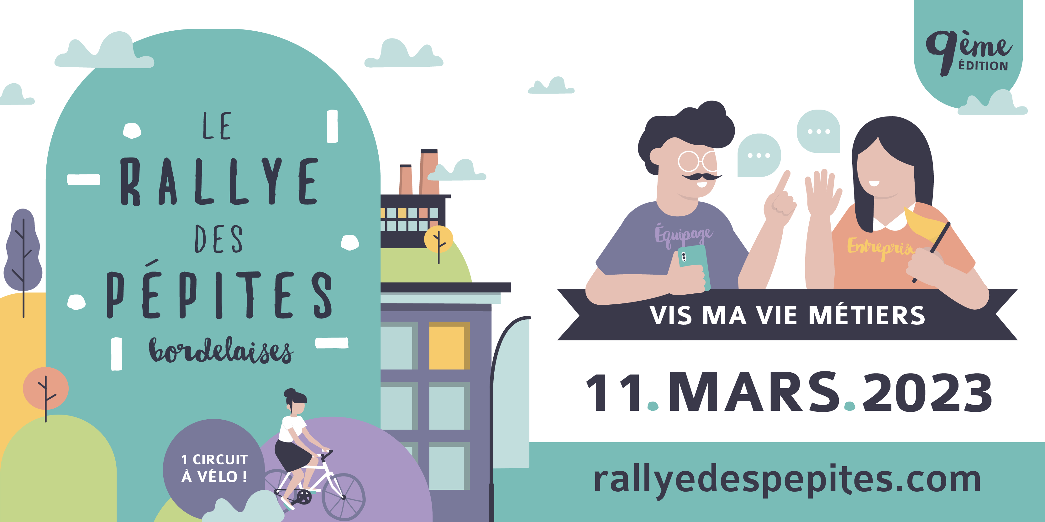 Visuel mailing, Rallye des Pépites Bordelaises 2023