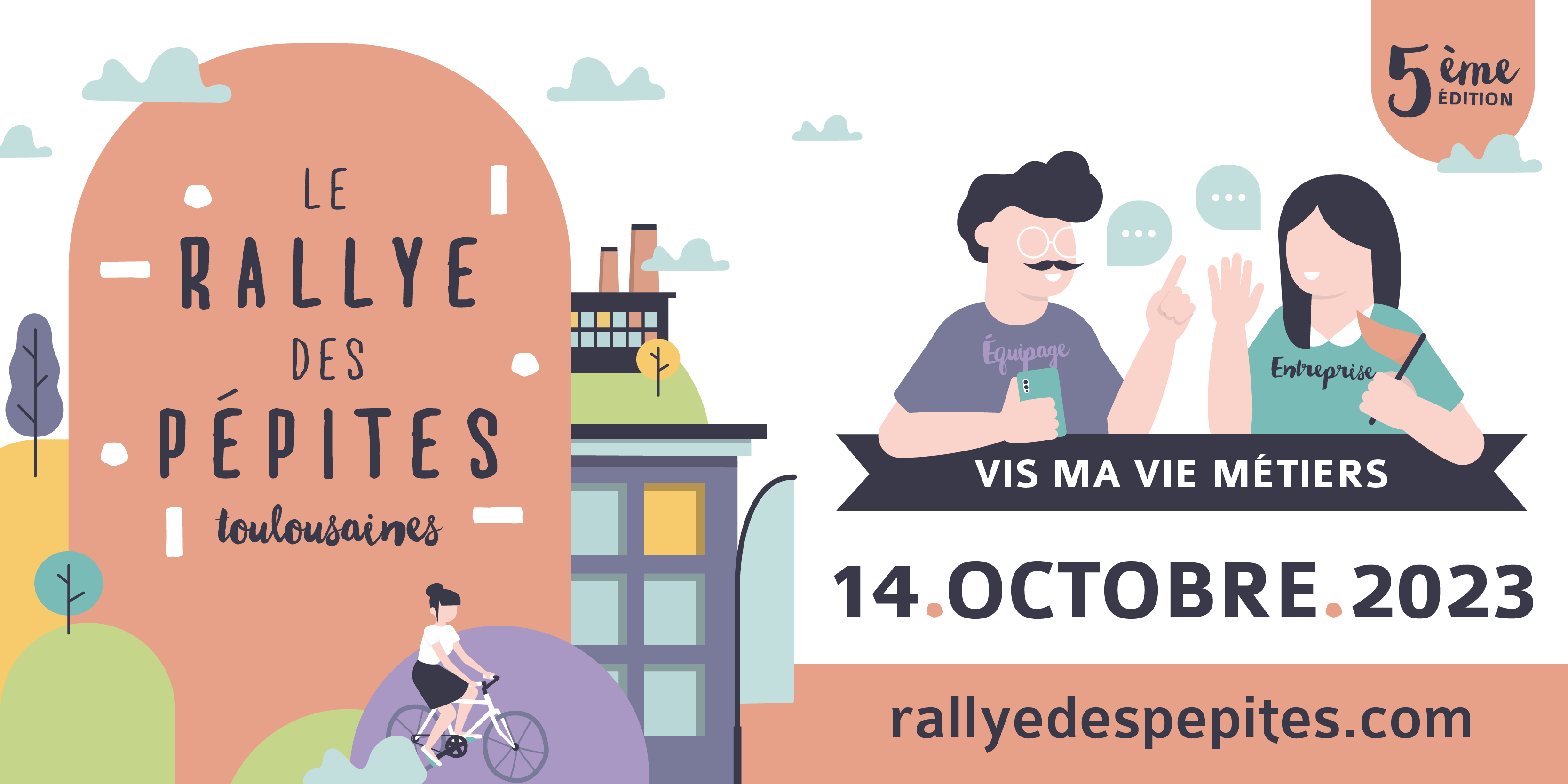 Visuel mailing, Rallye des Pépites Toulousaines 2023