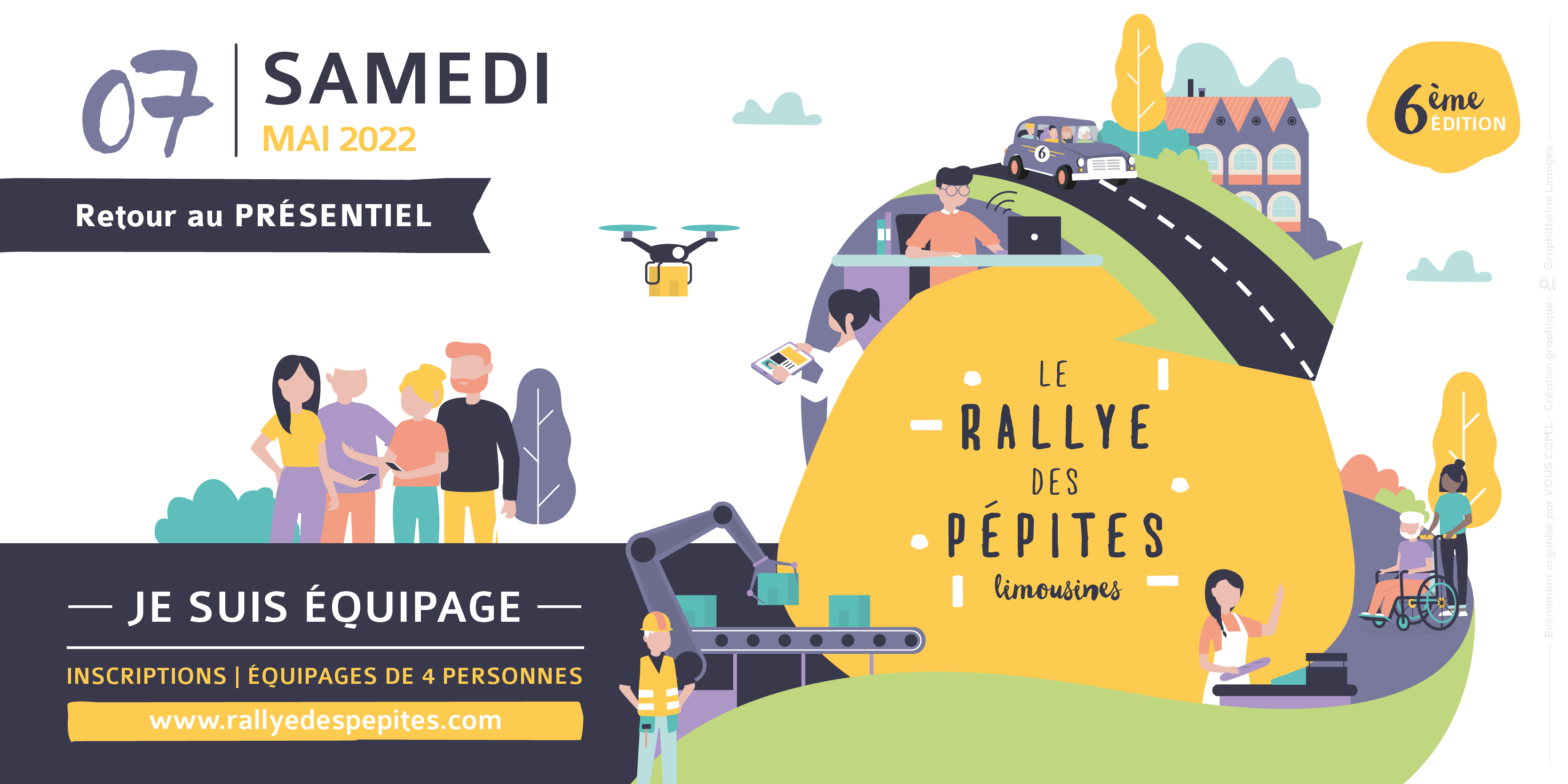 Visuel mailing, Rallye des Pépites Limousines 2022