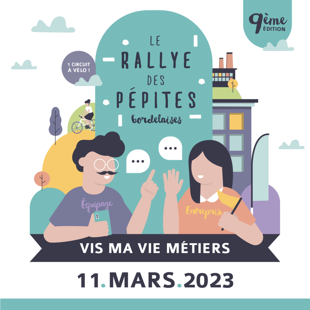 Visuel Instagram du Rallye des Pépites Bordelaises 2023