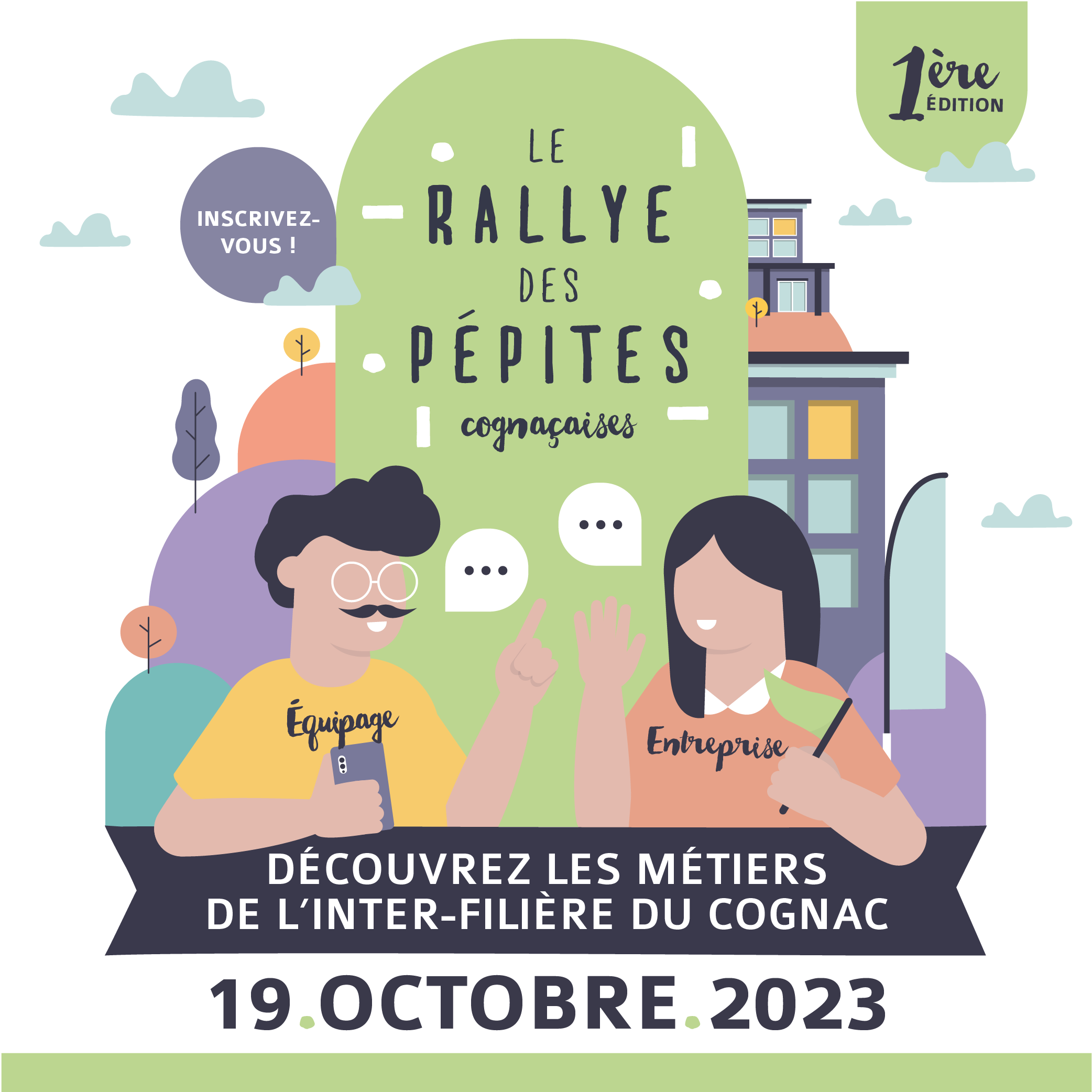 Visuel réseaux sociaux, Instagram, Rallye des Pépites Cognaçaises 2023