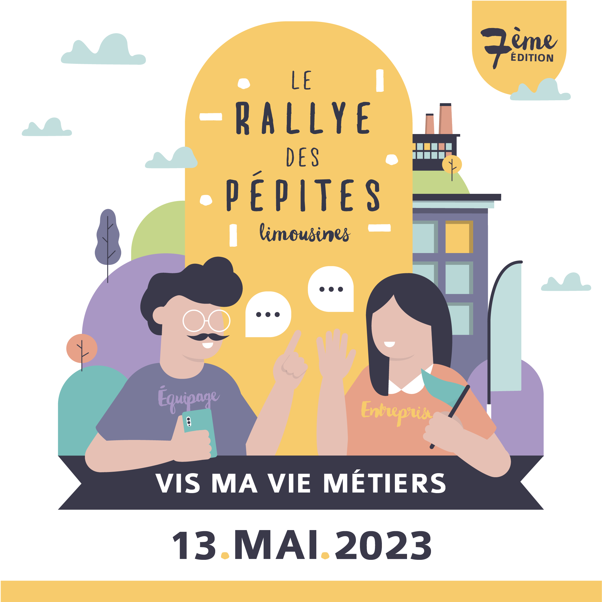 Visuel réseaux sociaux, Instagram, Rallye des Pépites Limousines 2023