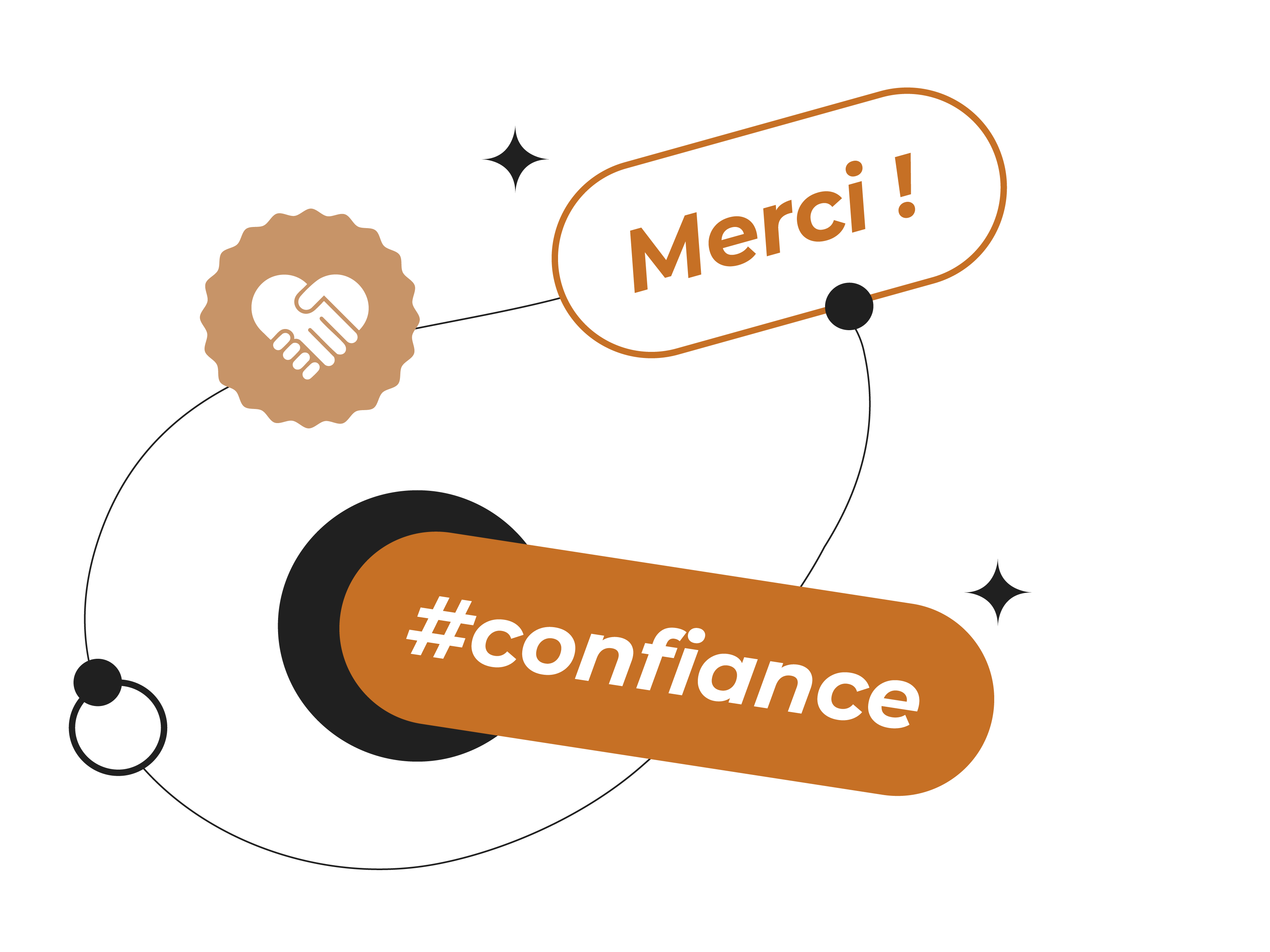 Illustration confiance clients de la page studio créatif de design graphique et d'illustration basé à Limoges