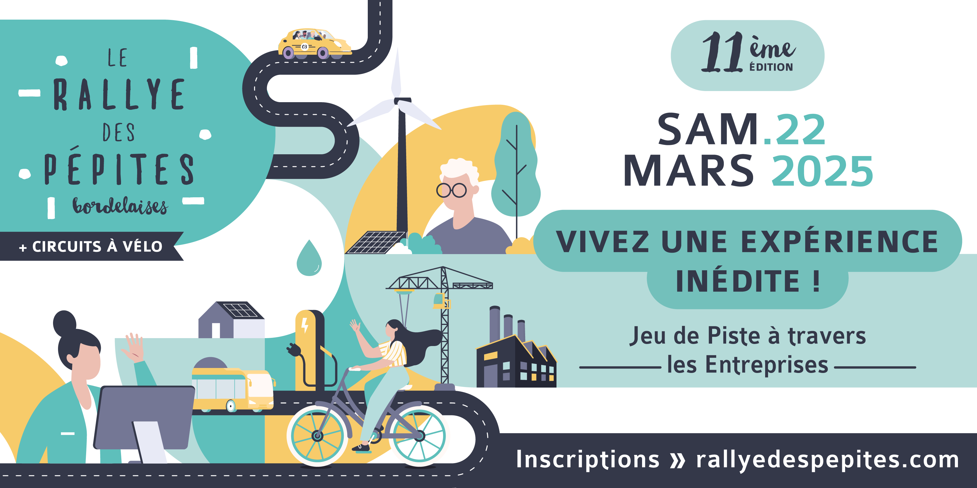 Visuel mailing, Rallye des Pépites Bordelaises 2025