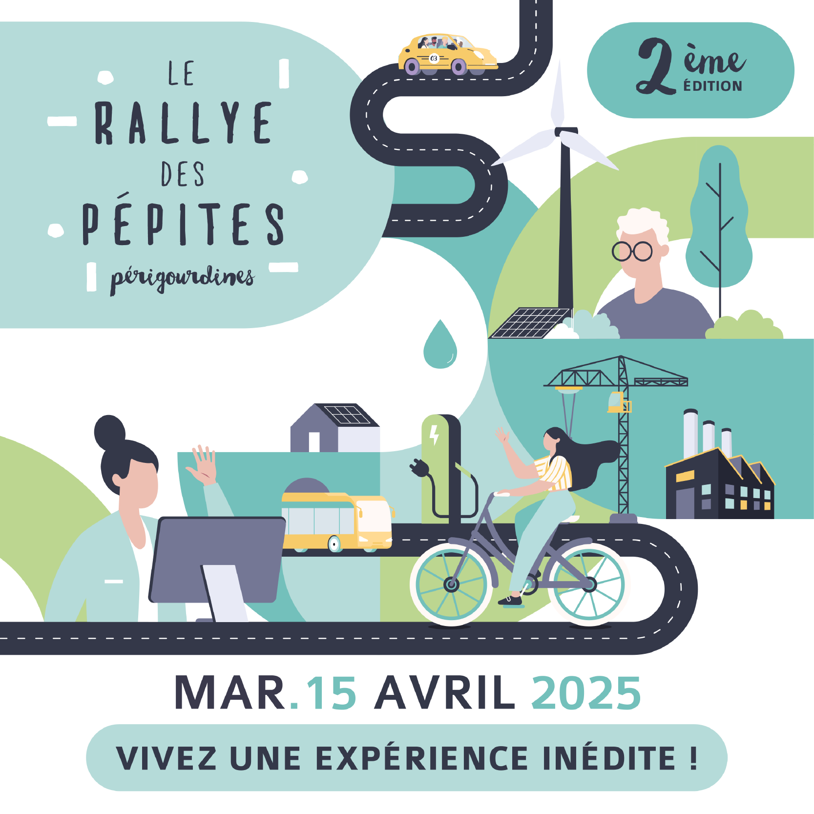 Visuel Instagram, Rallye des Pépites 2025, Périgueux